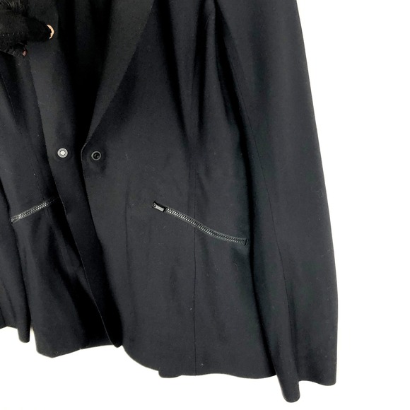 ATHLETA Cosmic Blazer Women's Sz 6 Black Seamless Lightweight Modern Career EUC - Picture 7 of 11